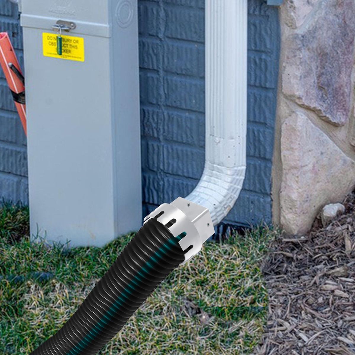 Drain Connector Downspout Extension Rainwater Diverter White