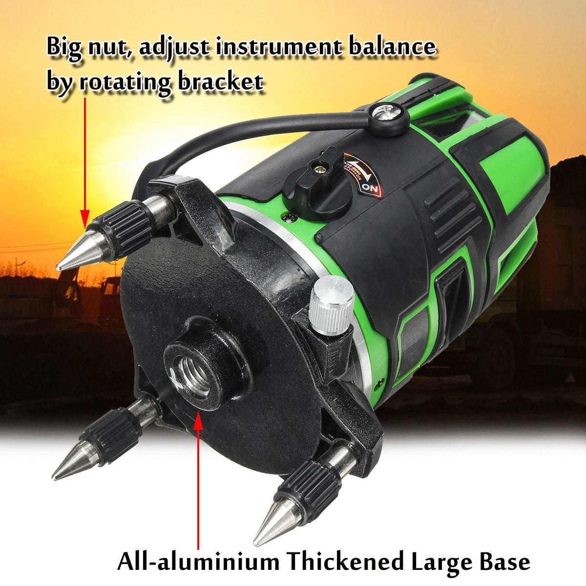 Strong Green Light 5 Line Laser Level 360 Rotary Laser Line