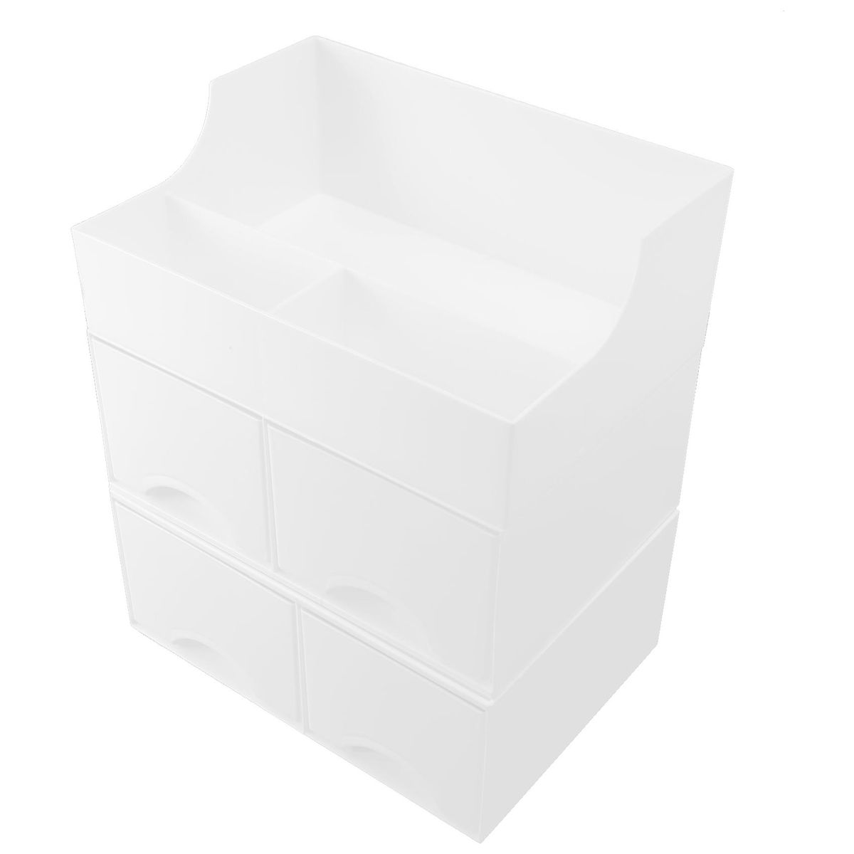 Plastic Desktop Organizer Drawer Jewelry Case Three Layers O