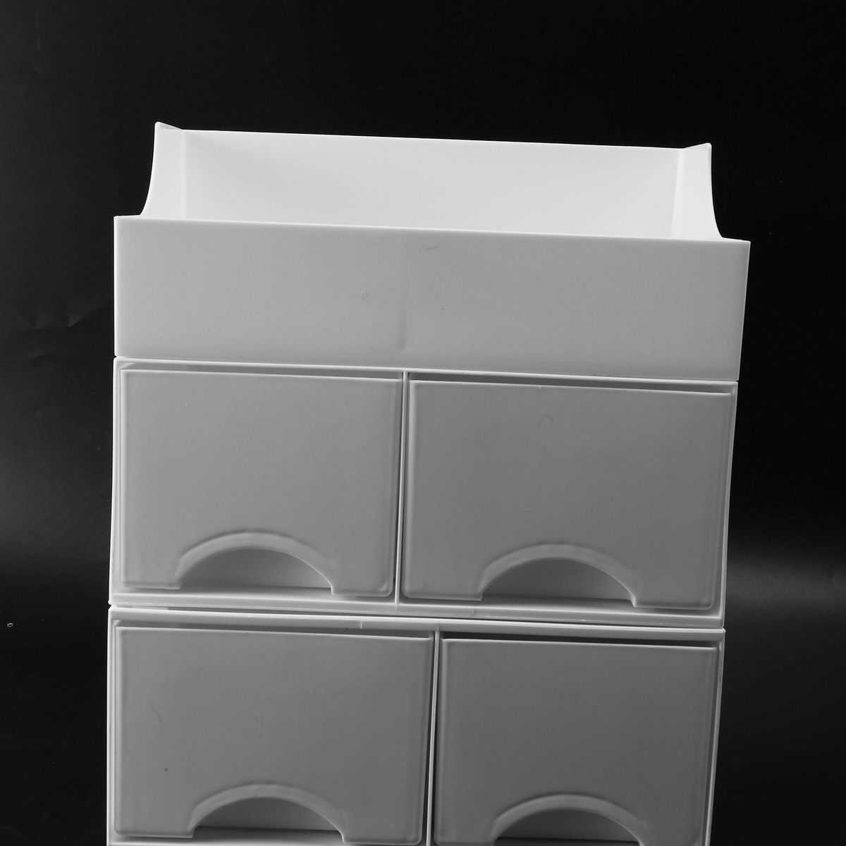 Plastic Desktop Organizer Drawer Jewelry Case Three Layers O