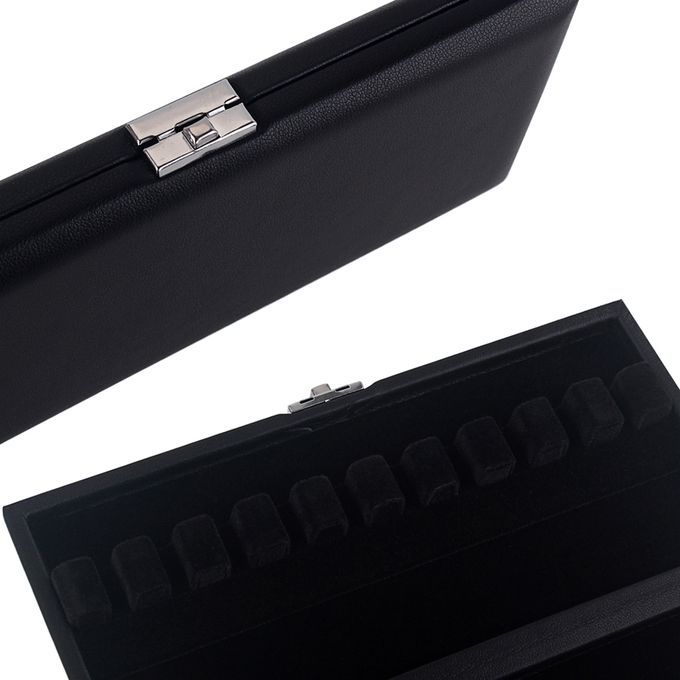 Musical Instrument Oboe Reeds Holder Box Case Wood & PU Leather For 10