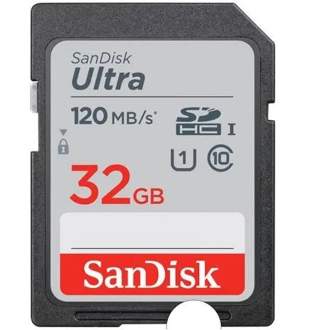 Ultra 32GB Sdxc Memory Card C10 120mb/s