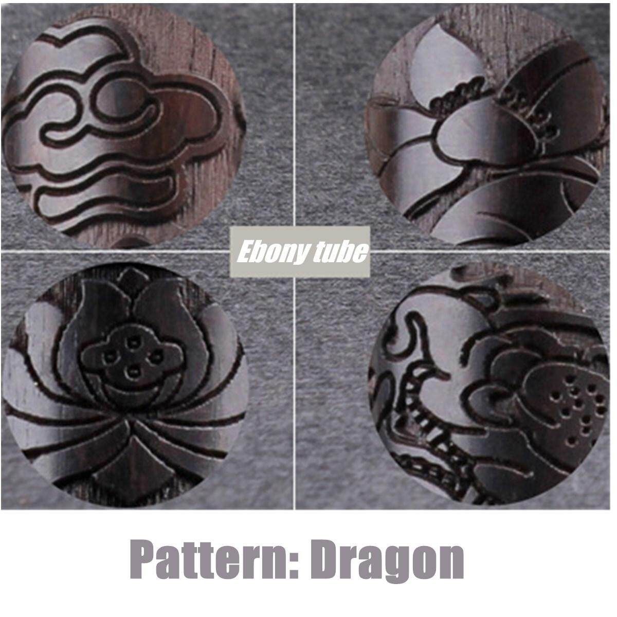 Dragon Snuff Bottle Metal Spoon Snorting Snorter Bullet Edc Blackwood Portable#