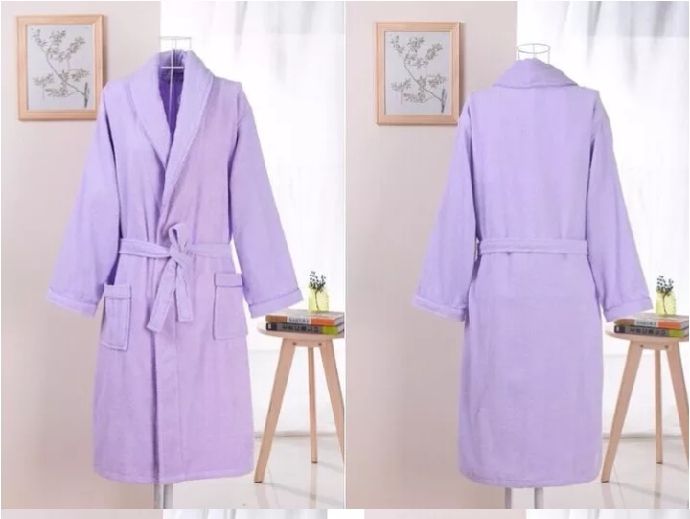 Long Sleeved Robe -purple