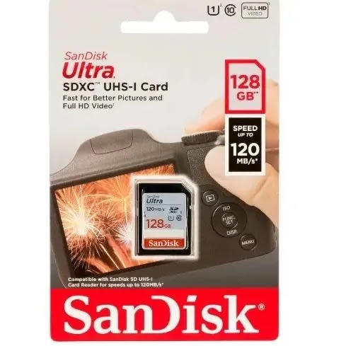 Ultra 128GB Sdxc Memory Card C10 120mb/s