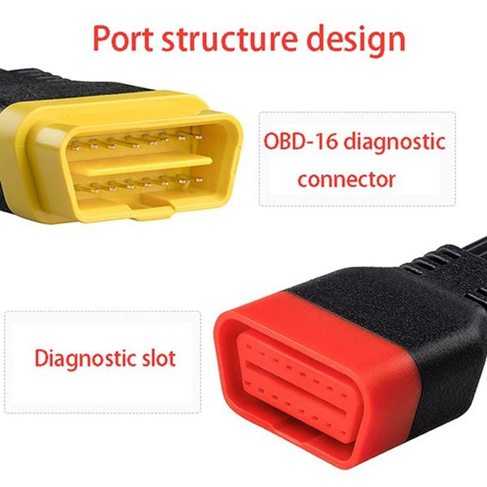 Universal 16 Pin Male To 16 Pin Female OBD 2 OBD II Extension Connector for Auto Diagnostic Extending Cable