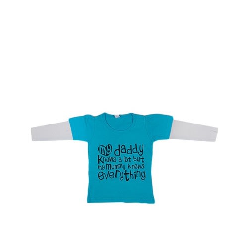 Daddy Know Lot Mummy Know Everything T-Shirt - Blue