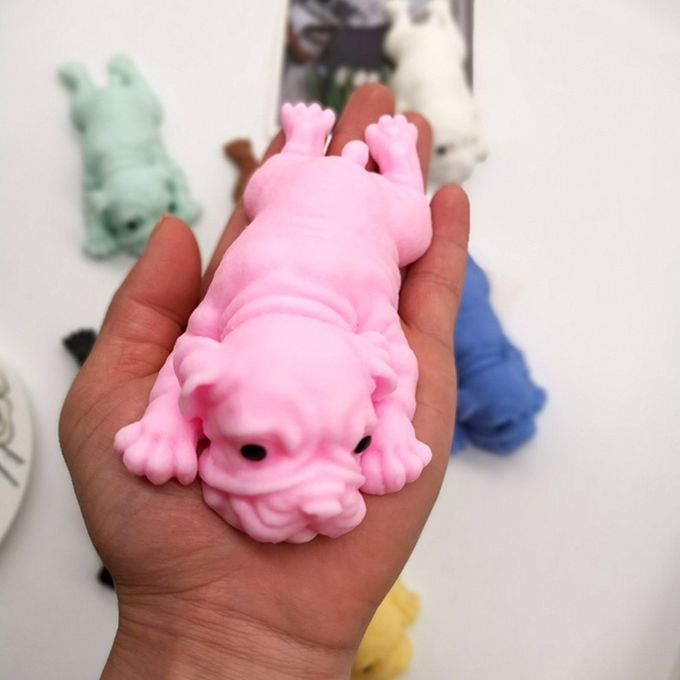 Anime Squishy Dogs Toys Stress Party De Ompression  Reative  Ulation Puzzle-pink-14cm