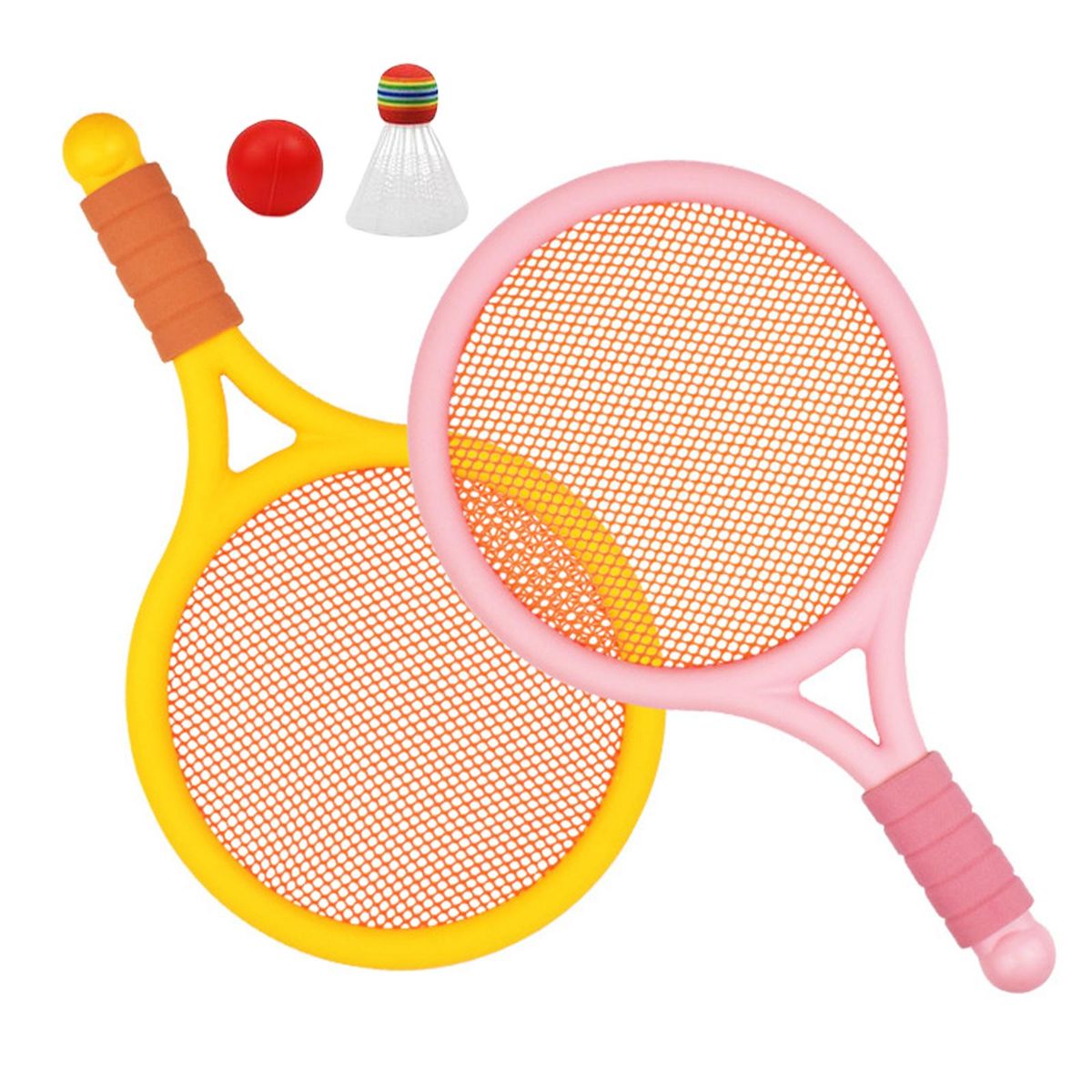 Kids Badminton Tennis Set With Ball And Shuttlecock Racket For