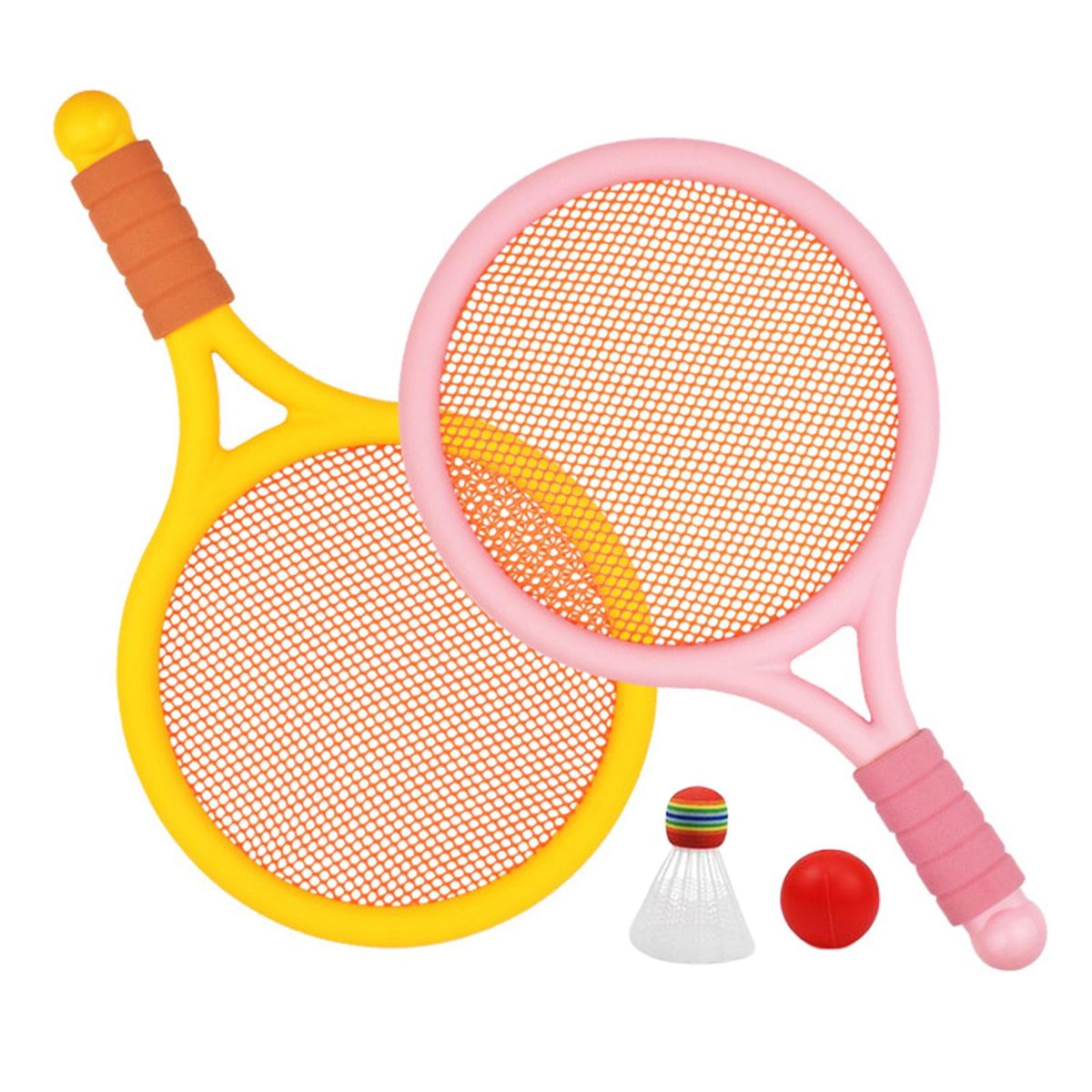 Kids Badminton Tennis Set With Ball And Shuttlecock Racket For