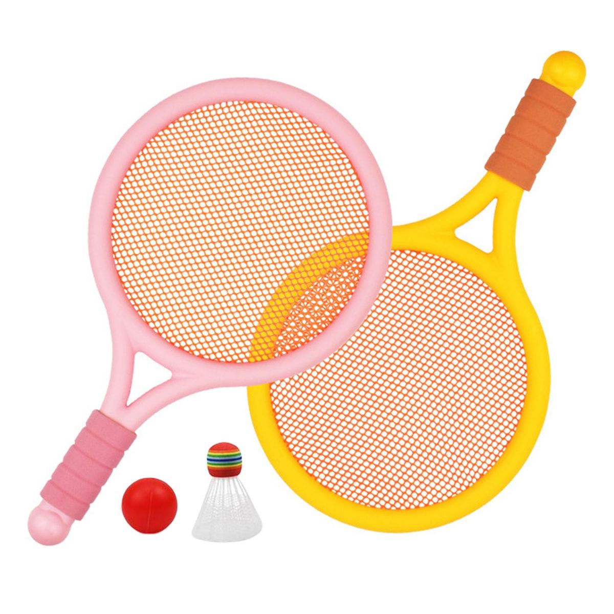 Kids Badminton Tennis Set With Ball And Shuttlecock Racket For