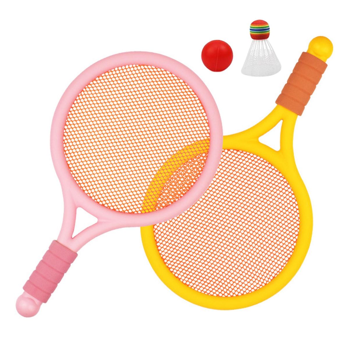 Kids Badminton Tennis Set With Ball And Shuttlecock Racket For