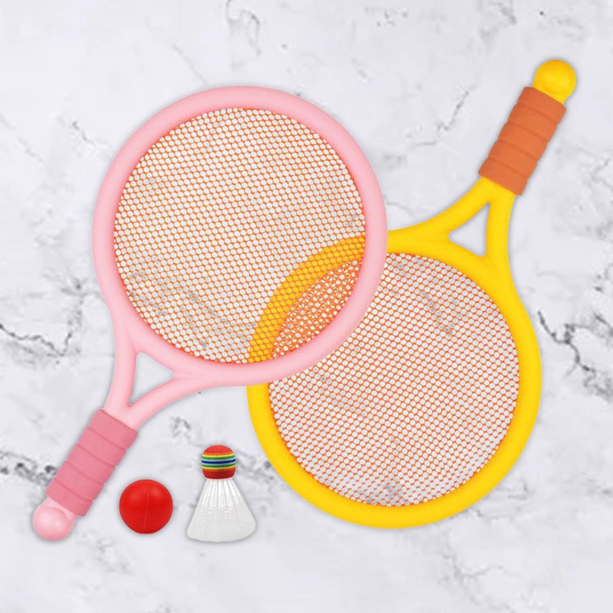 Kids Badminton Tennis Set With Ball And Shuttlecock Racket For