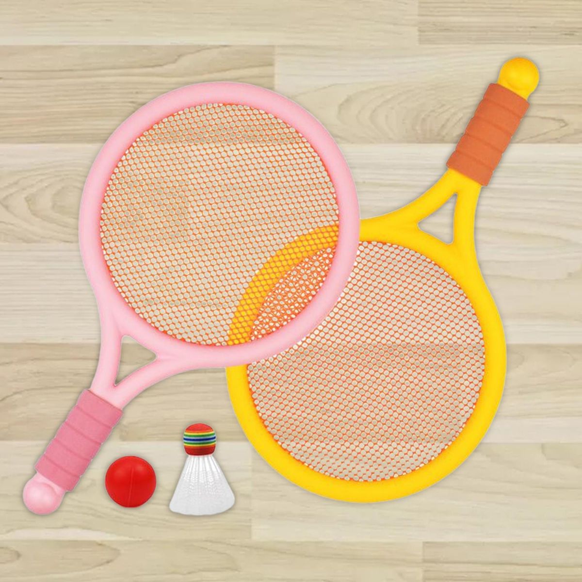 Kids Badminton Tennis Set With Ball And Shuttlecock Racket For