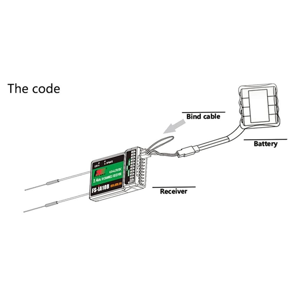 FS-IA10B Receiver 10 Channels 2.4GHz AFHDS 2A with PPM/IBUS/PWM Output for RC Radio Transmitter FS-I6X FS-I6 I6S