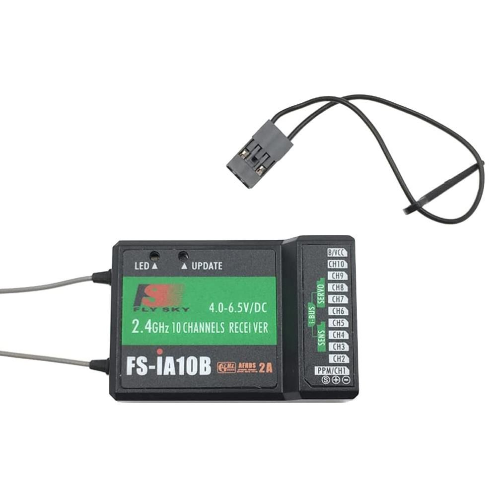 FS-IA10B Receiver 10 Channels 2.4GHz AFHDS 2A with PPM/IBUS/PWM Output for RC Radio Transmitter FS-I6X FS-I6 I6S