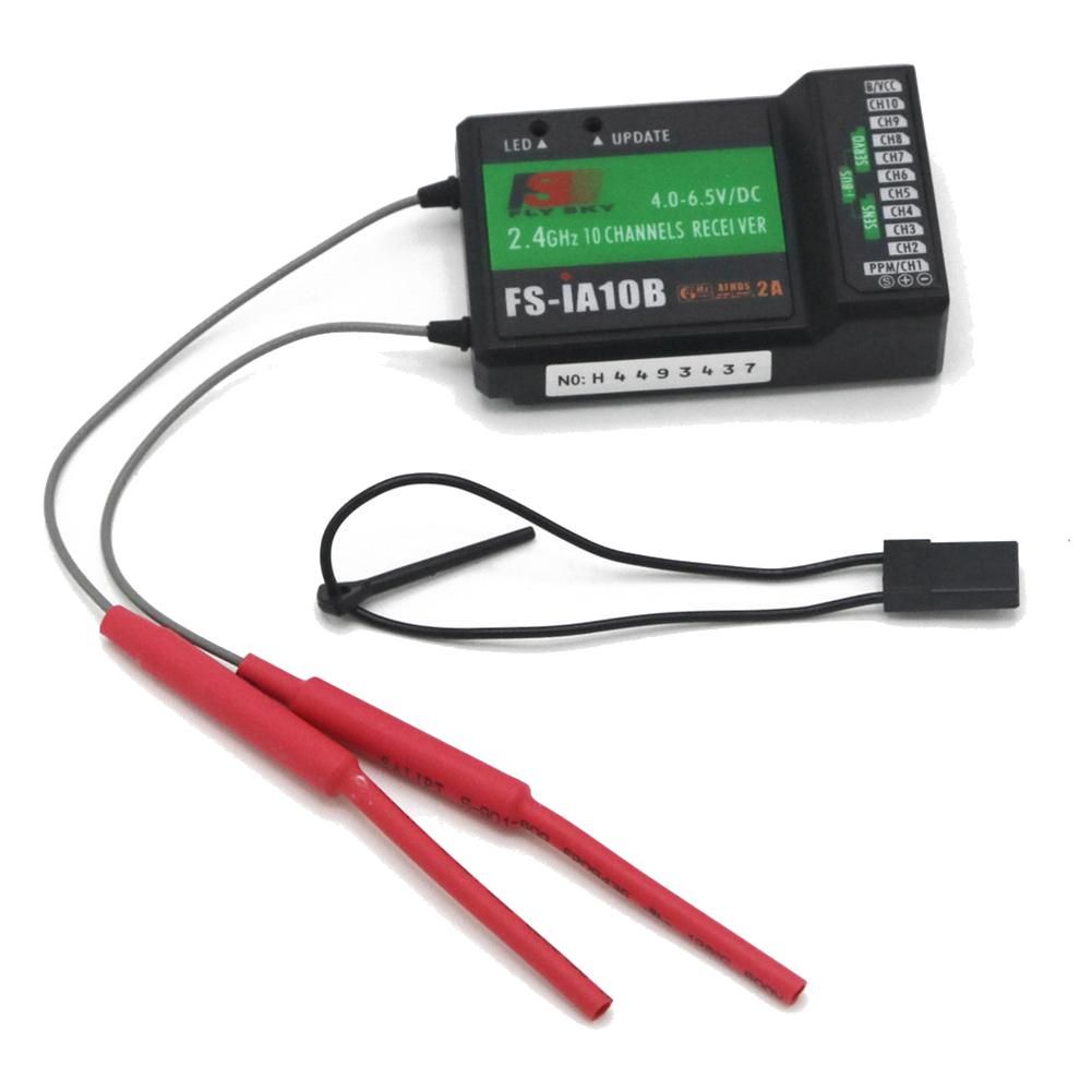 FS-IA10B Receiver 10 Channels 2.4GHz AFHDS 2A with PPM/IBUS/PWM Output for RC Radio Transmitter FS-I6X FS-I6 I6S