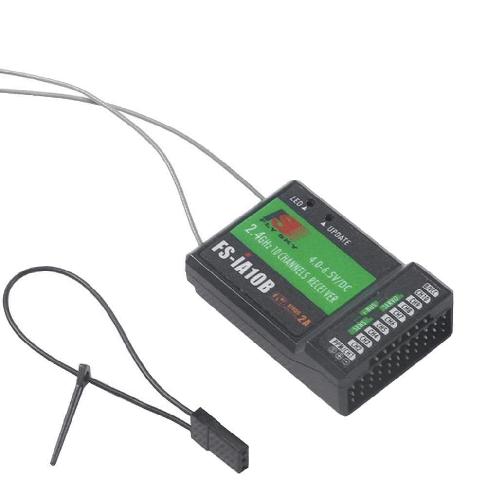FS-IA10B Receiver 10 Channels 2.4GHz AFHDS 2A with PPM/IBUS/PWM Output for RC Radio Transmitter FS-I6X FS-I6 I6S