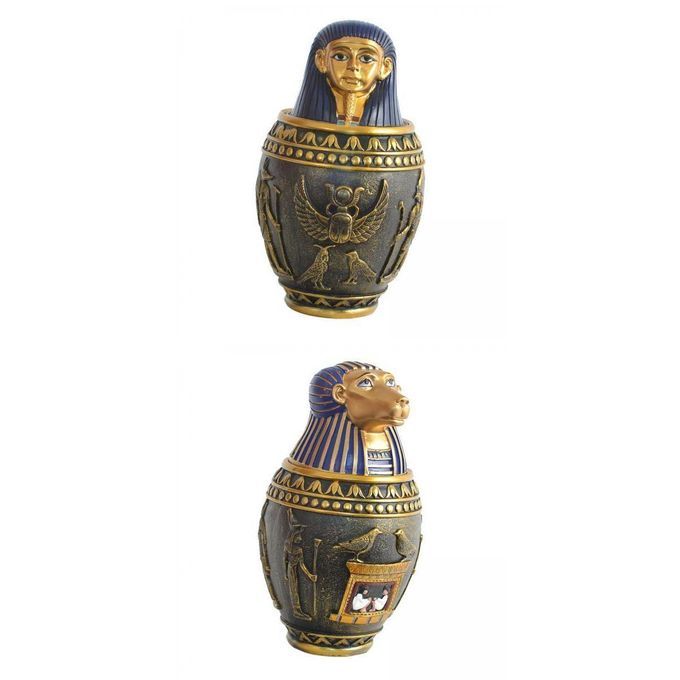 Egyptian Bastet Cat Memorial Urn Four Sons Of Hor