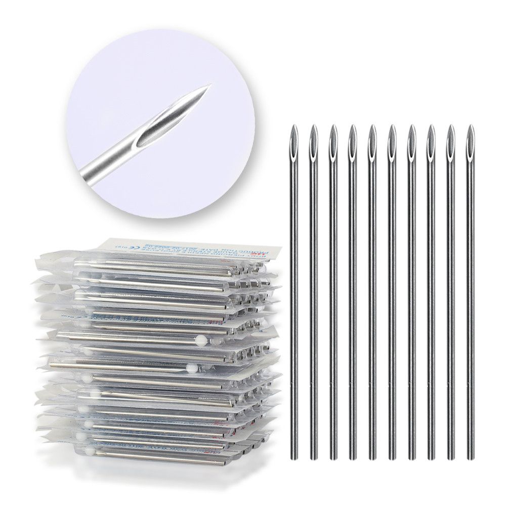 100pcs 18G Piercing Needles Surgical Steel Sterile