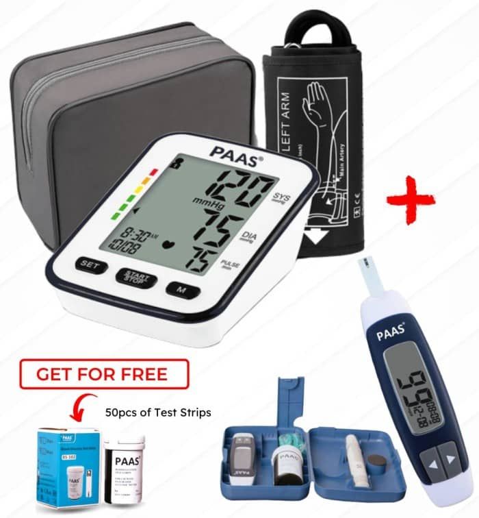 Blood Pressure Monitor, Glucose Meter Plus Free Test Strips