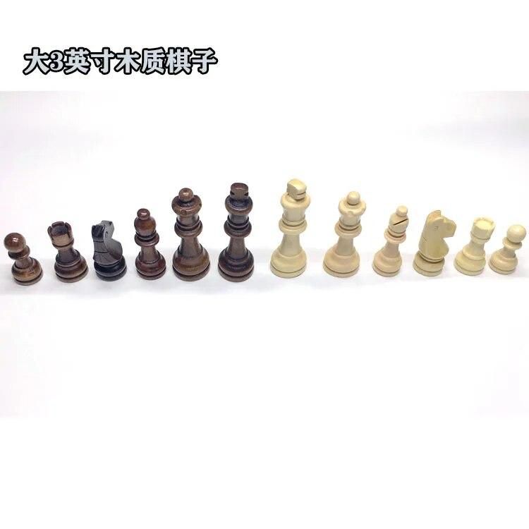 32pcs high-grade Funny wooden chess piece grid International checkers Chess Board Game Sports Entertainment  chess pieces