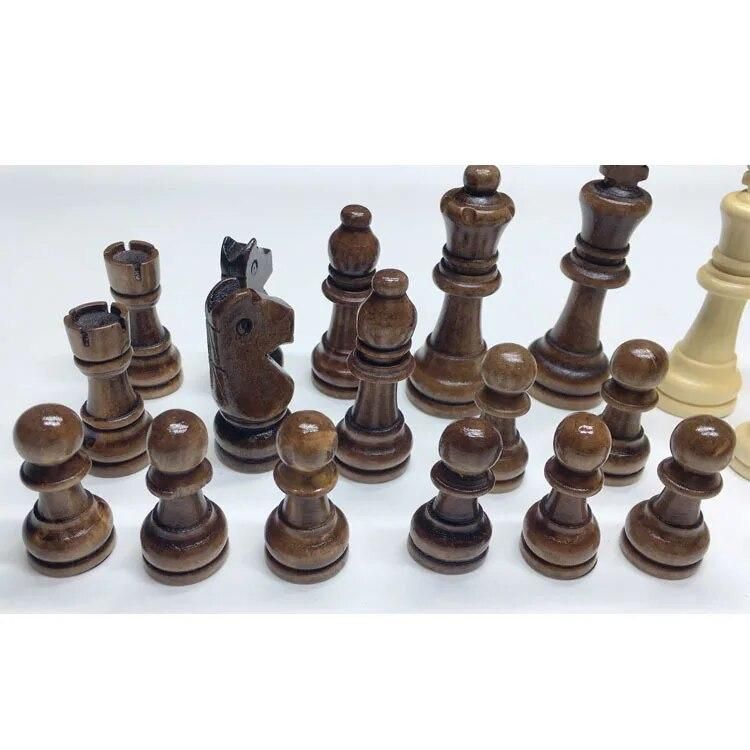 32pcs high-grade Funny wooden chess piece grid International checkers Chess Board Game Sports Entertainment  chess pieces