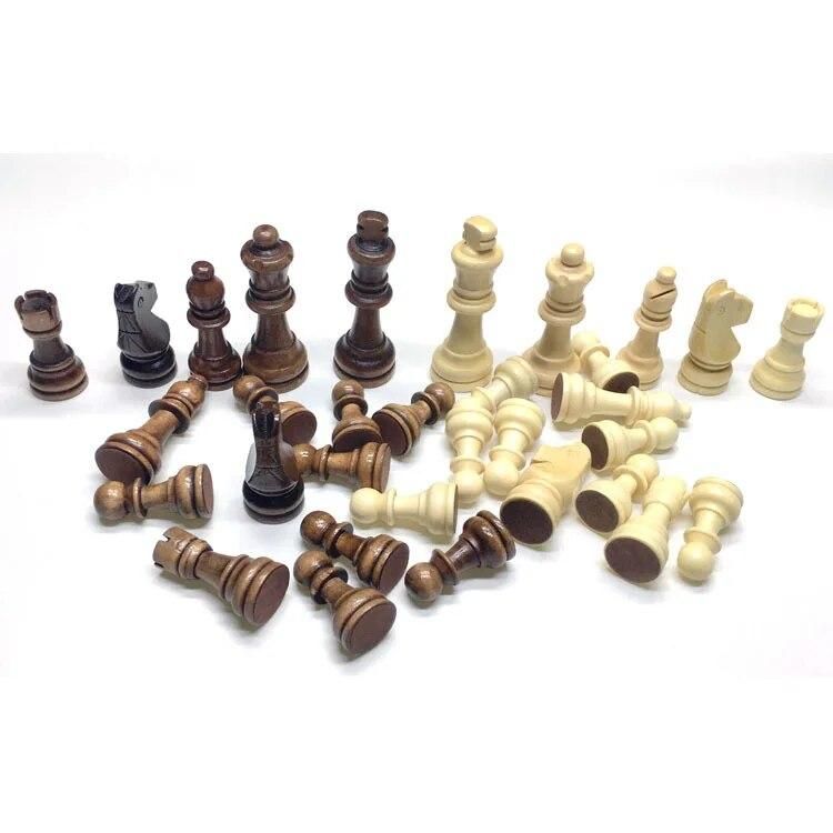 32pcs high-grade Funny wooden chess piece grid International checkers Chess Board Game Sports Entertainment  chess pieces