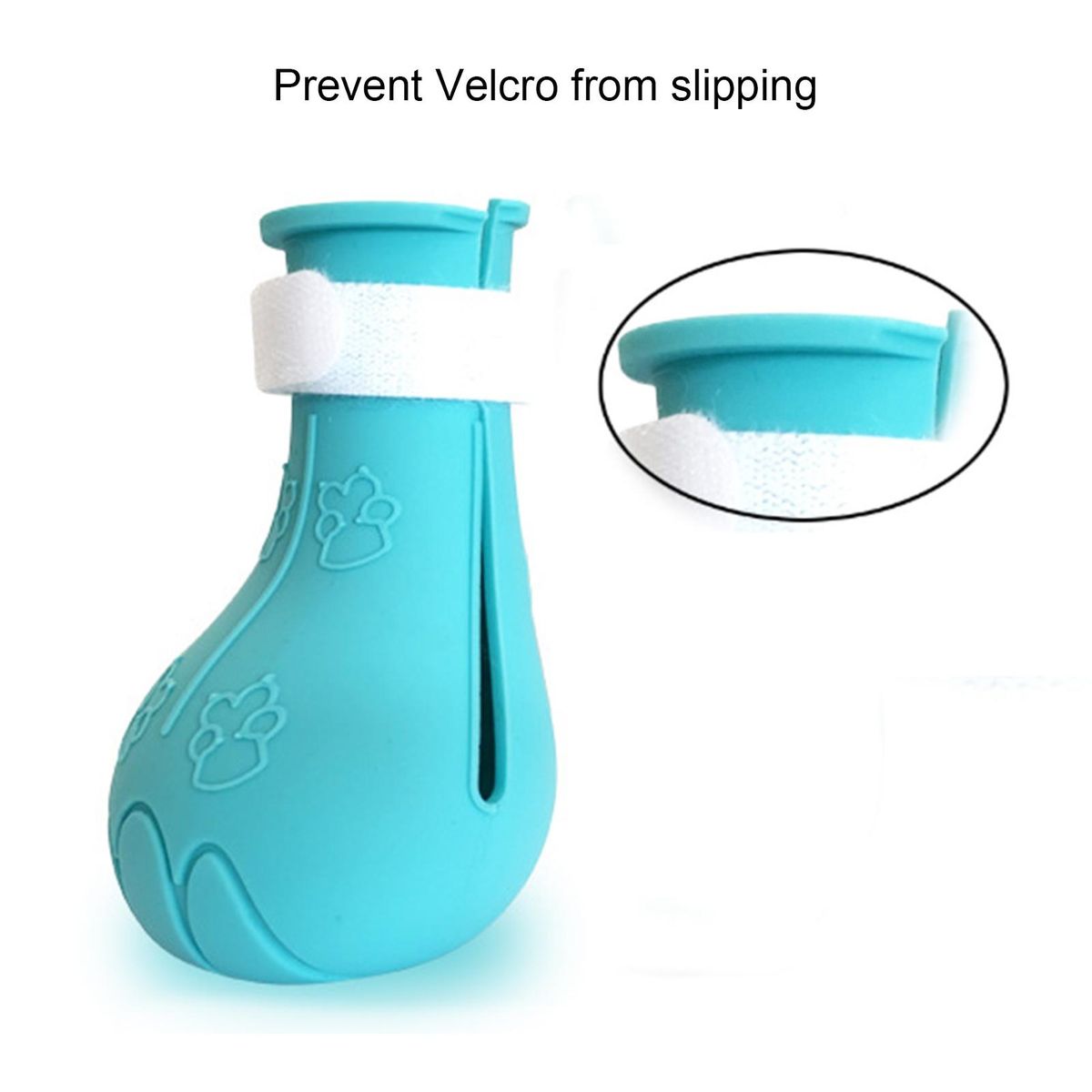 4Pcs Cat Shoes Pet Kitten Cat Bath Paw Protector Cover Blue