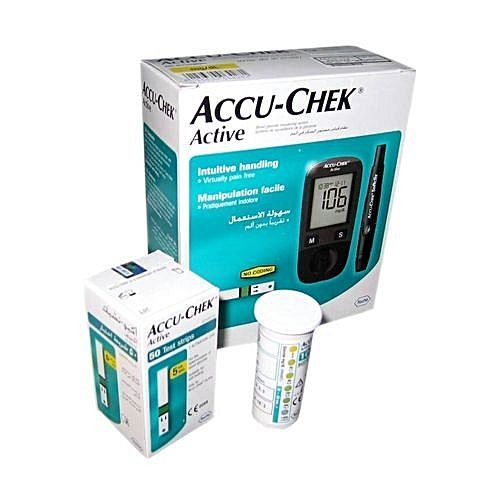 ACCU-CHECK BLOOD GLUCOSE METER WITH 50 TEST STRIPS