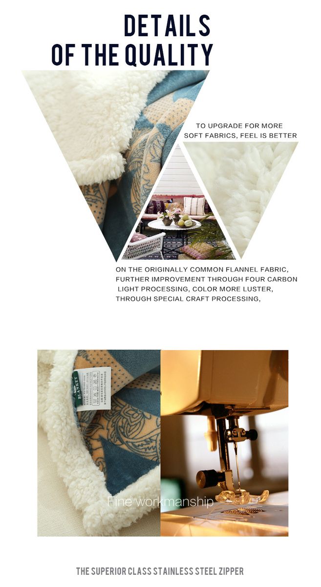 Flannel Blanket,Warm Breathable Cotten Blanket,90*120*3cm