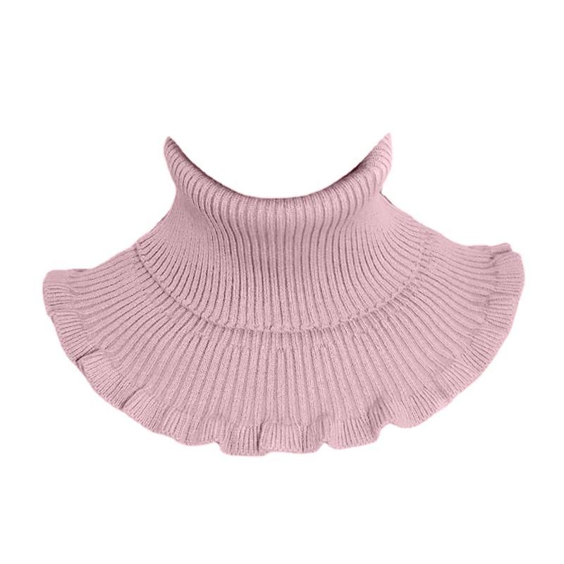 Women Winter Turtleneck Collar Solid Color-Yellow