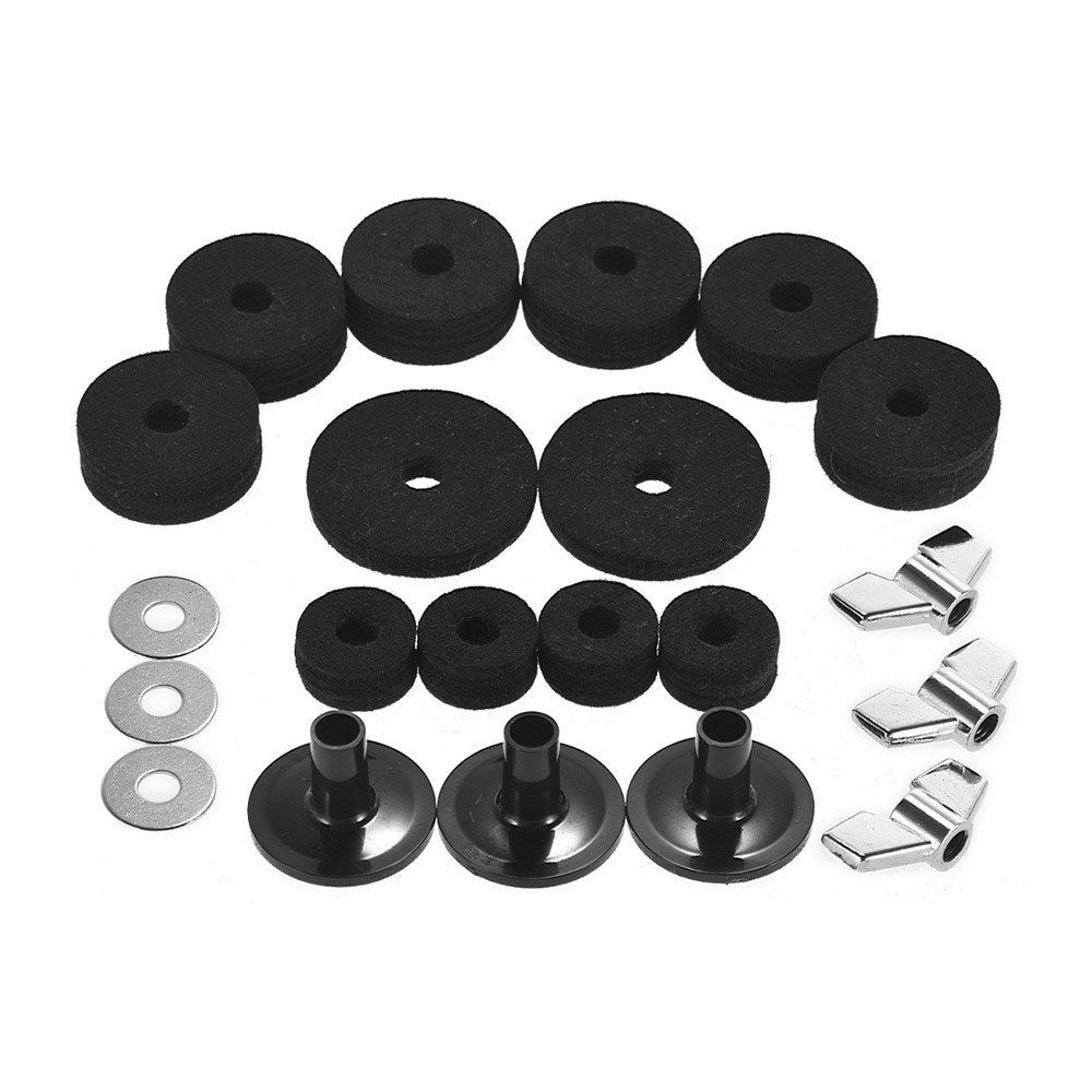 Pack Of 21 PCS Drumset Kit Accessories Cymbal Stand Felts