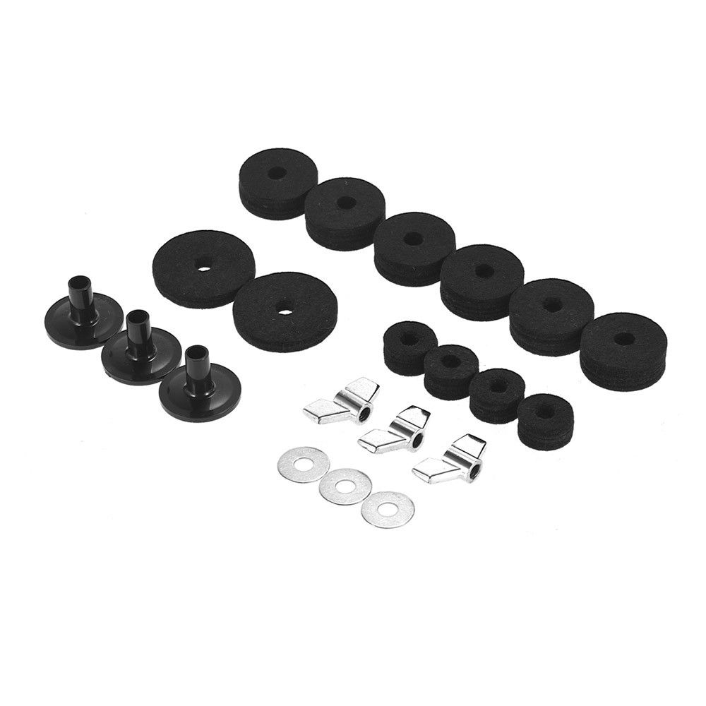 Pack Of 21 PCS Drumset Kit Accessories Cymbal Stand Felts