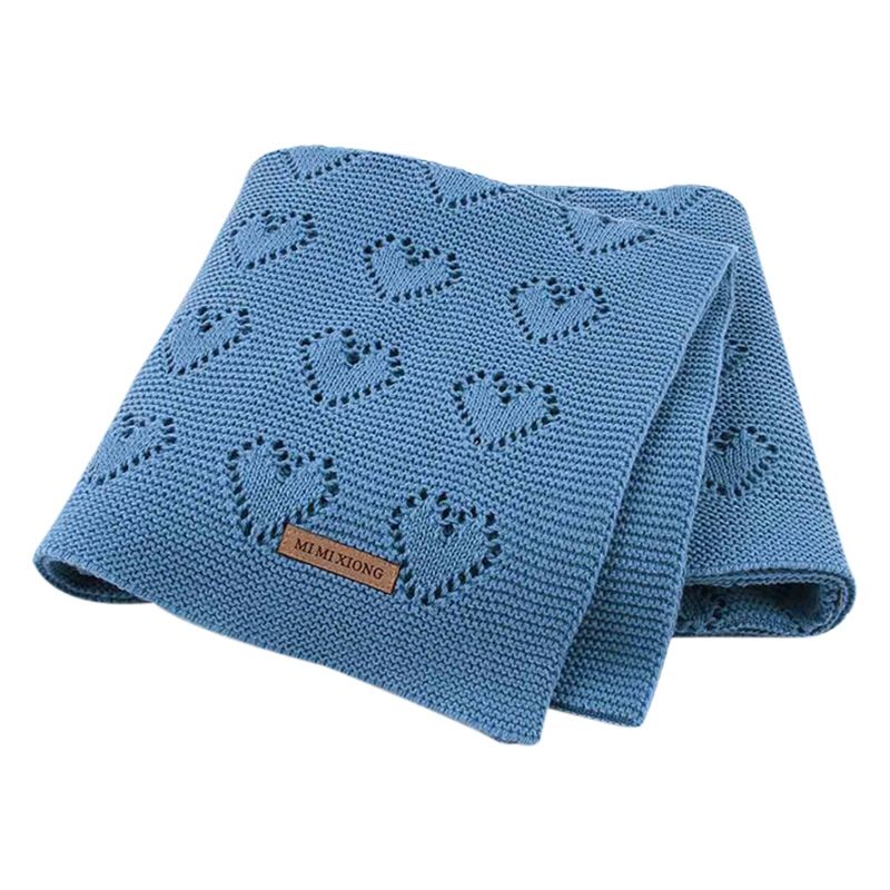 Baby Knit Love Hollow Windproof Air Conditioner Blanket