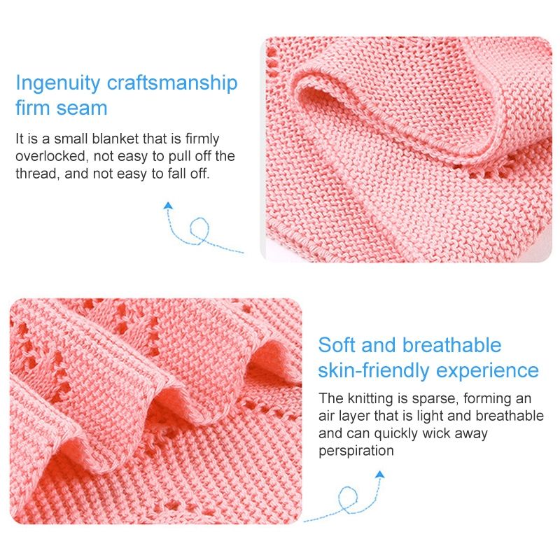 Baby Knit Love Hollow Windproof Air Conditioner Blanket