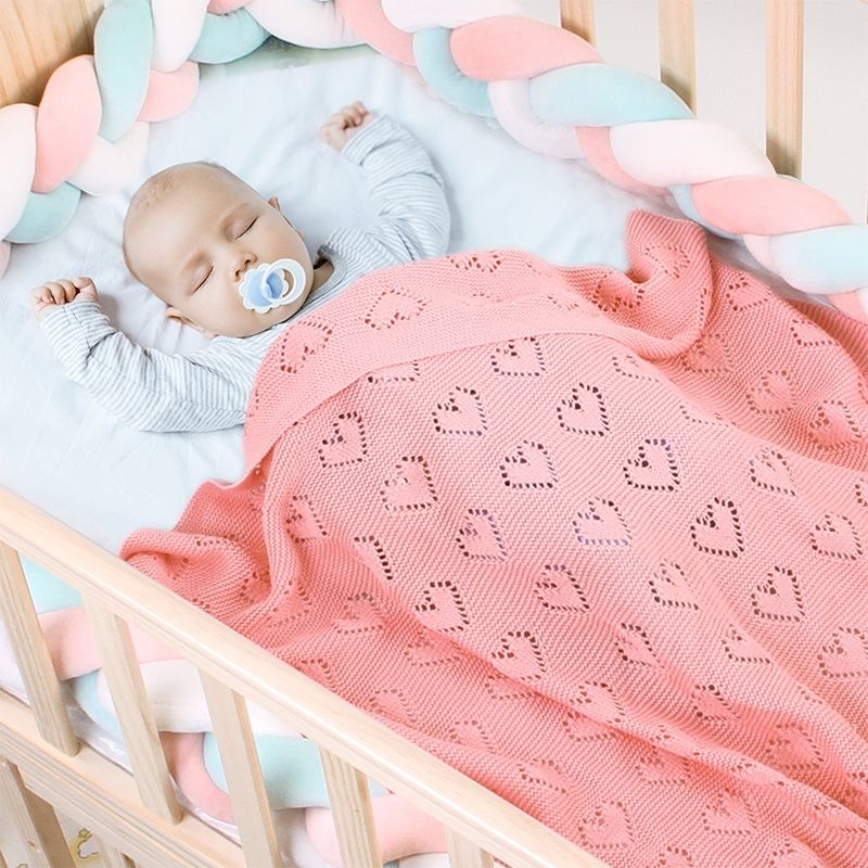 Baby Knit Love Hollow Windproof Air Conditioner Blanket