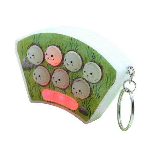 Coloured Lights Musical Whac-a-mole Game Machine Key Buckle Key Ring