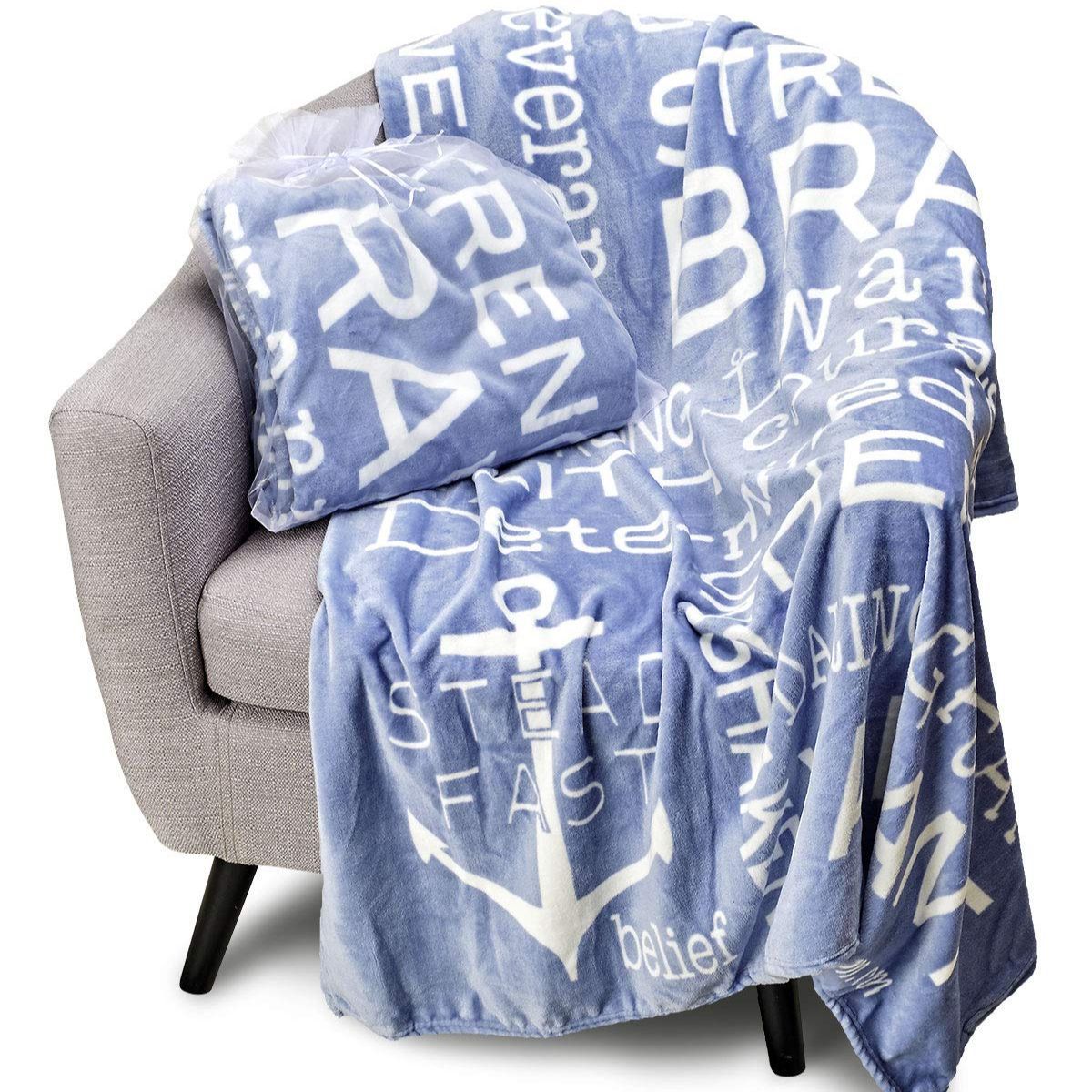 Daughter Mother Letter Blanket Soft Gift Throw Blanket