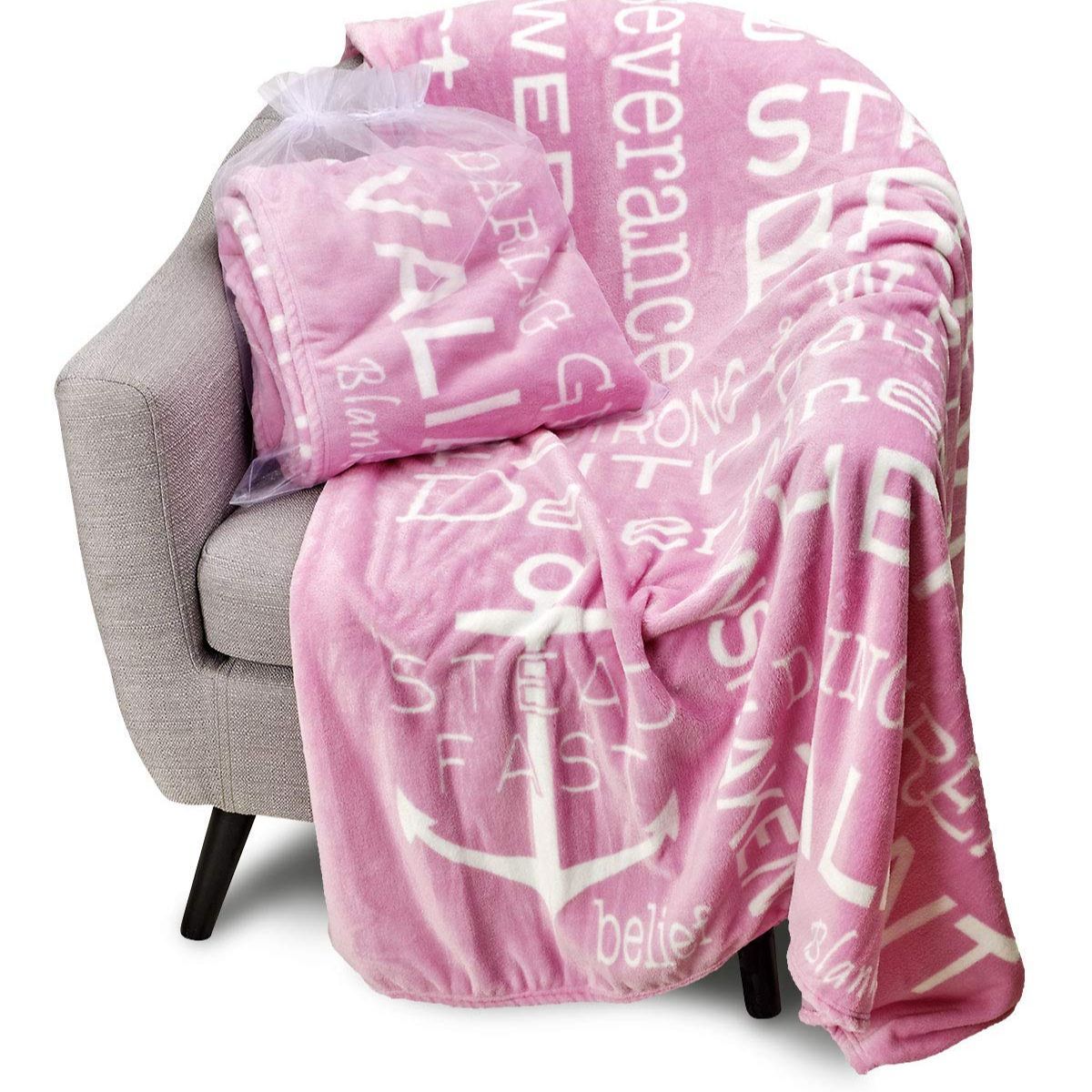 Daughter Mother Letter Blanket Soft Gift Throw Blanket