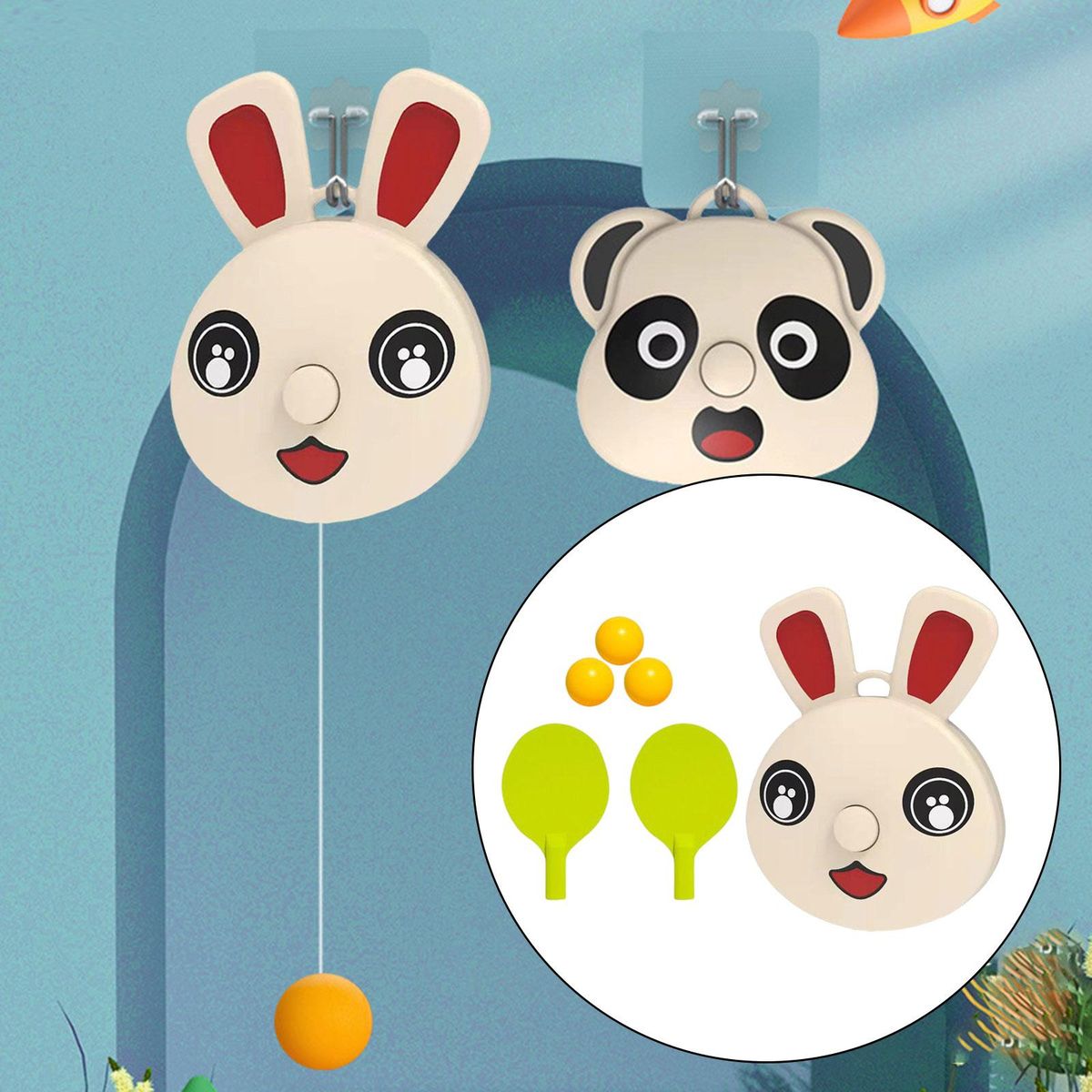 Table Tennis Training Exercise Equipment Table Tennis Rabbit 9x7cm