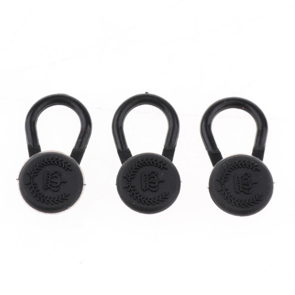 10 Pieces Collar/Neck Extenders Elastic Button Shirts Expansion Black
