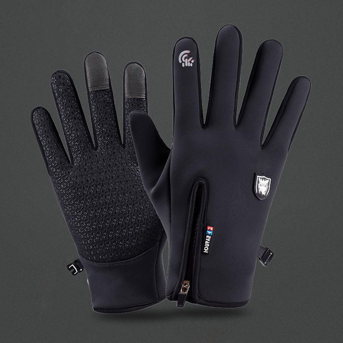 Windproof Snow  With Zipper Warm Snowboard  Dark Blue S