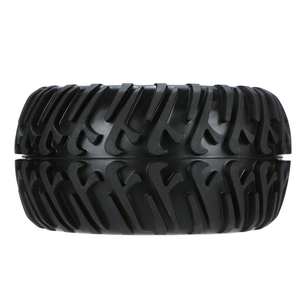 4Pcs Black Wheel Rim And Tire For 1/10 HSP 94111 94188