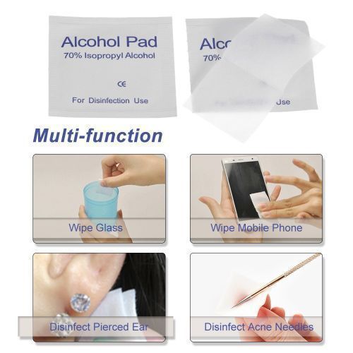 100pcs Alcohol Prep Pads Antiseptic Sterilization Swabs