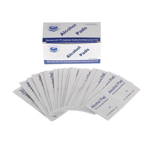 100pcs Alcohol Prep Pads Antiseptic Sterilization Swabs