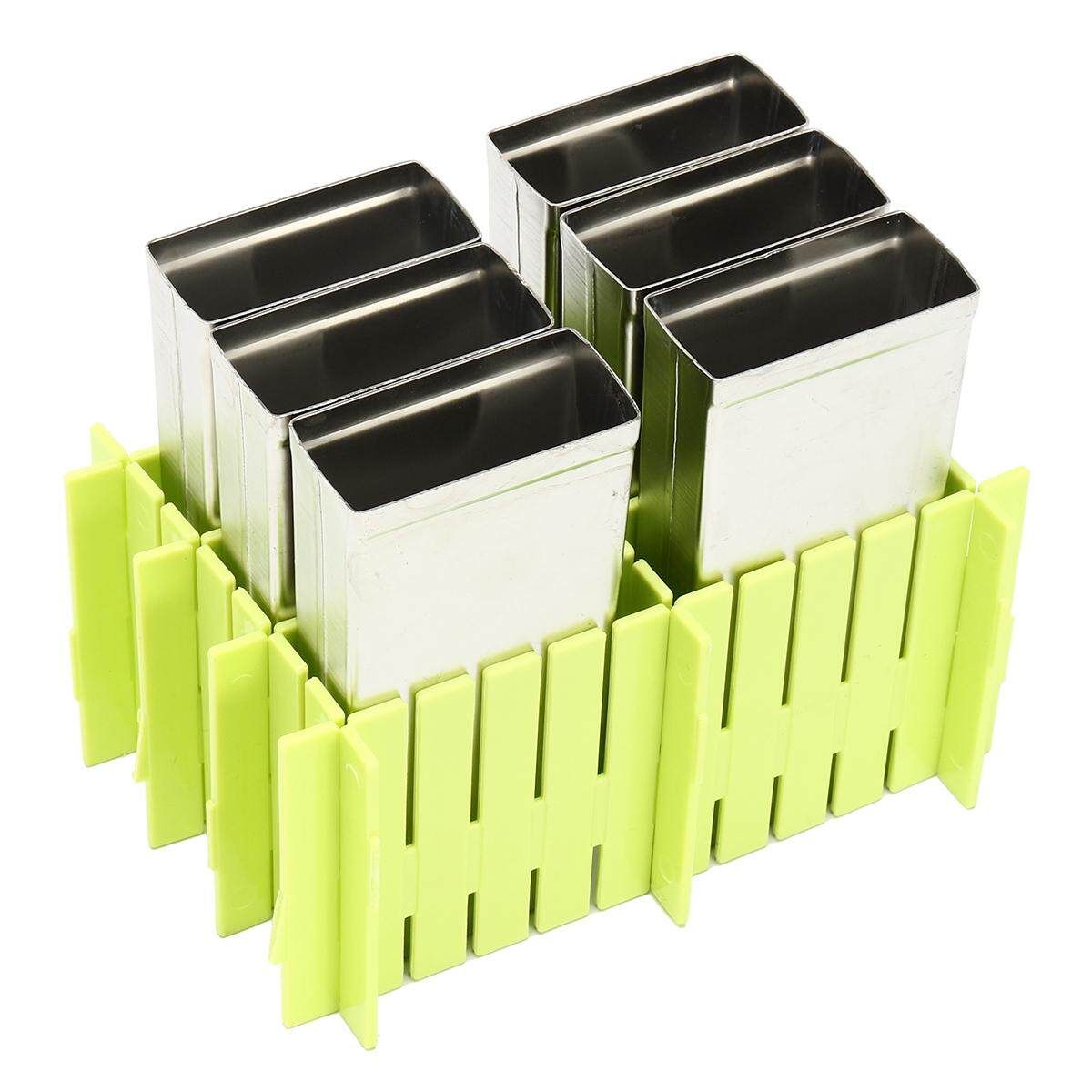 6 Mould Stainless Steel Mold Ice Lolly Popsicle Ice Holder Commercial 6 Round Head Flat Plate   Plastic Frame