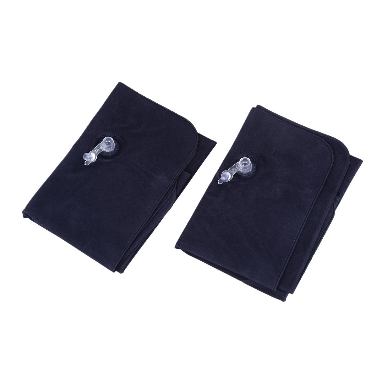 2PCS INFLATABLE TRAVEL PILLOW In CAR Deep Blue