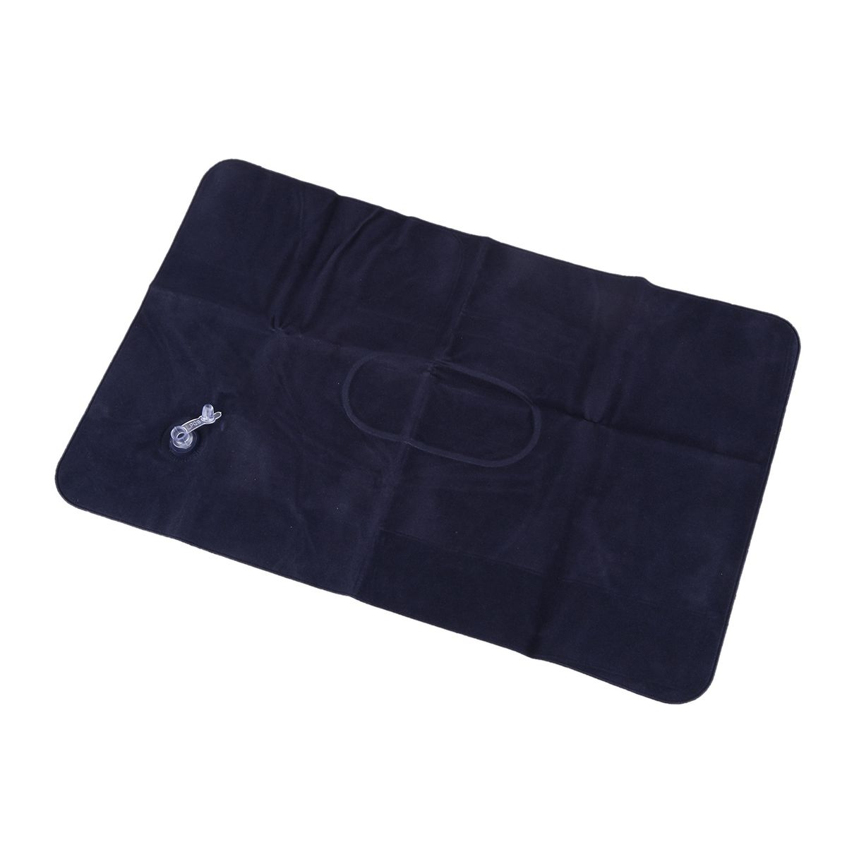 2PCS INFLATABLE TRAVEL PILLOW In CAR Deep Blue