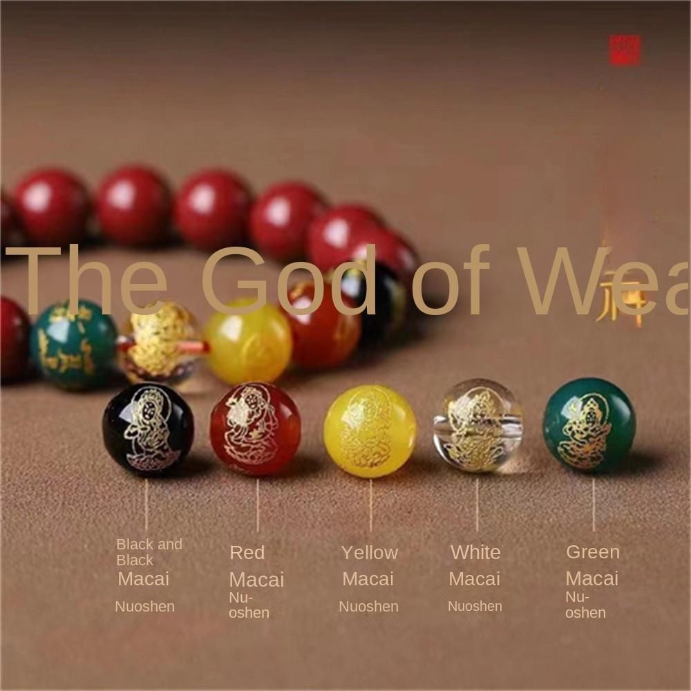 Cinnabar Feng Shui 5 Way God of Wealth Bracelet - for both men and women